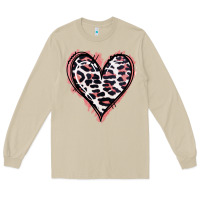 Mushroom Leopard Glitter Heart Long Sleeve Tee - Jasminsmagicworld