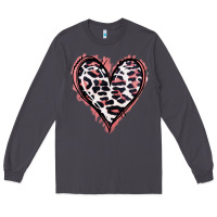 Smoke Leopard Glitter Heart Long Sleeve Tee - Jasminsmagicworld