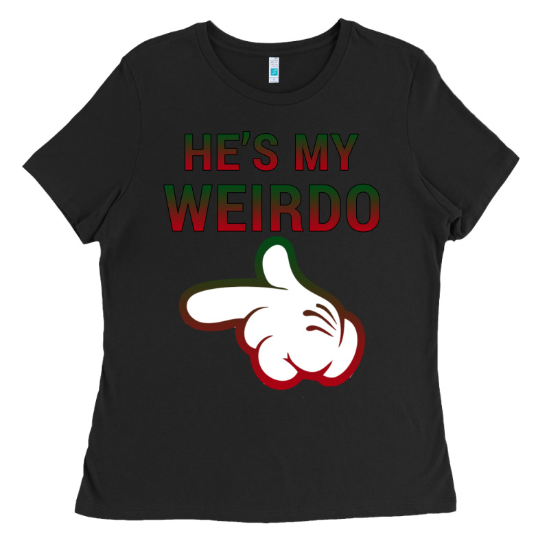 He's My Weirdo Galaxy Ladies Tee by Bettercallsaul | Teevron