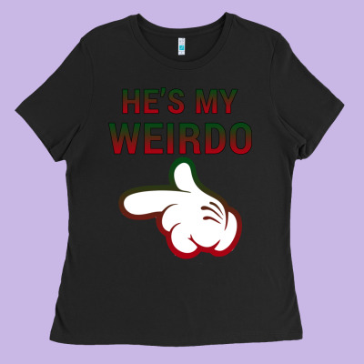He's My Weirdo Galaxy Ladies Tee Designed By Bettercallsaul
