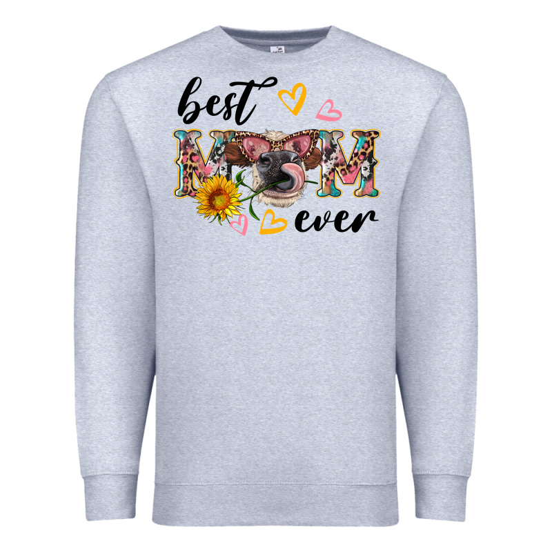 Best Mom Ever With Cow Premium Sweatshirt by Artiststas | Teevron