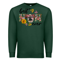 Sports Green best mom ever with cow Premium Sweatshirt - Artiststas