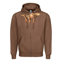 Chestnut lactarius rufus mushroom Zipper Hoodie - LillyAllenDesigns