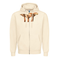 Sandshell lactarius rufus mushroom Zipper Hoodie - LillyAllenDesigns