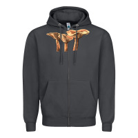 Smoke lactarius rufus mushroom Zipper Hoodie - LillyAllenDesigns