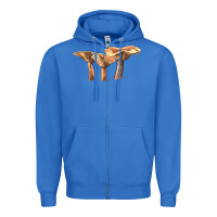 True Royal lactarius rufus mushroom Zipper Hoodie - LillyAllenDesigns