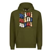 Army Green american mini Premium Hoodie - BundleAndBundleShop