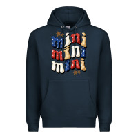 Navy american mini Premium Hoodie - BundleAndBundleShop