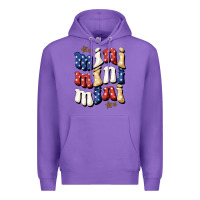 Purple american mini Premium Hoodie - BundleAndBundleShop