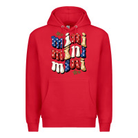Red american mini Premium Hoodie - BundleAndBundleShop