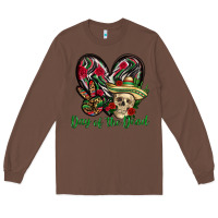 Chestnut Day of the dead Mexico Long Sleeve Tee - HowdyJamesFarm