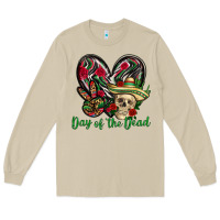 Mushroom Day of the dead Mexico Long Sleeve Tee - HowdyJamesFarm
