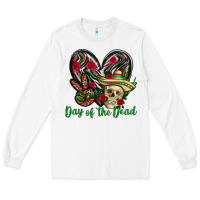 White Day of the dead Mexico Long Sleeve Tee - HowdyJamesFarm