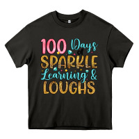 Asphalt 100 days of sparkle learning and loughs Heavy Core Tee - Artiststas