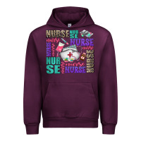 Mauve Wine nurse nurse nurse with nurse element Urban Hoodie - AdoDesignShop