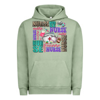 Pigment Oil Green nurse nurse nurse with nurse element Urban Hoodie - AdoDesignShop