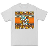 Dove Grey sunflowers hexagon frame mama Premium Tee - Jasminsmagicworld