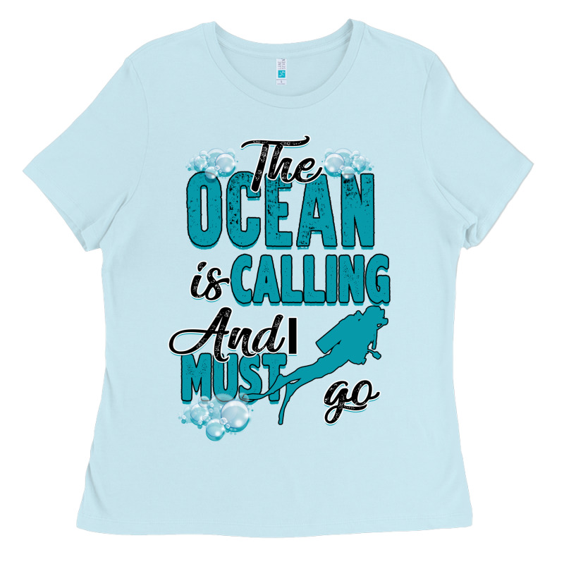 The Ocean Is Calling Ladies Tee by Bettercallsaul | Teevron