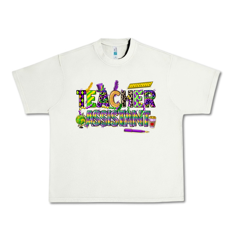 Mardi Gras Teacher Assistant Urban Heavy Tee by CowGirlArtShop | Teevron
