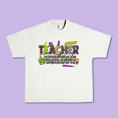 Mardi Gras Teacher Assistant Urban Heavy Tee Designed By Cowgirlartshop