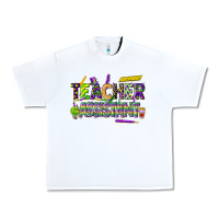 White mardi gras teacher assistant Urban Heavy Tee - CowGirlArtShop