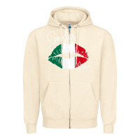 Sandshell GGT Travel Souvenir Style SINALOA MX Flag Lips Zipper Hoodie - trangStudio