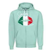 Seafoam GGT Travel Souvenir Style SINALOA MX Flag Lips Zipper Hoodie - trangStudio