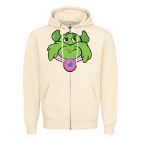 Sandshell Candy Land Halloween Plumpy Big Face Zipper Hoodie - trangStudio