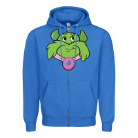 True Royal Candy Land Halloween Plumpy Big Face Zipper Hoodie - trangStudio