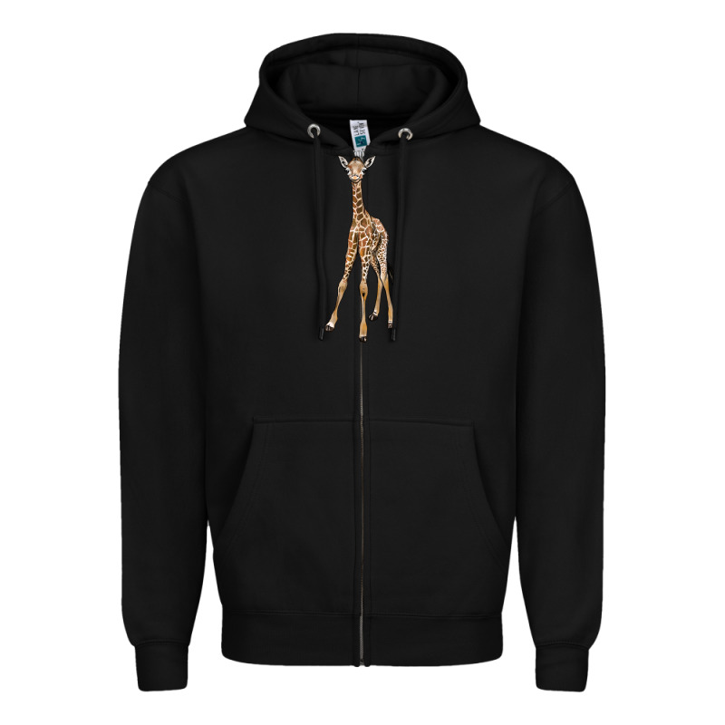 Baby Giraffe Zipper Hoodie by LillyAllenDesigns | Teevron