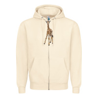 Sandshell baby giraffe Zipper Hoodie - LillyAllenDesigns