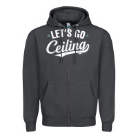 Smoke Lets Go Ceiling Fan Halloween Zipper Hoodie - trangStudio