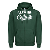 Sports Green Lets Go Ceiling Fan Halloween Zipper Hoodie - trangStudio