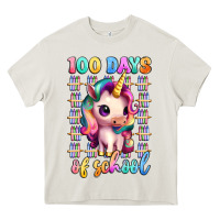 Cream 100 days of school unicorn Heavy Core Tee - Artiststas