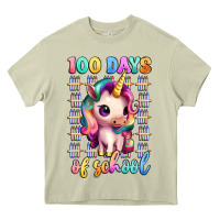 100 Days Of School Unicorn Heavy Core Tee | Teevron