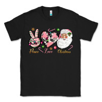 Black Peace love pink Christmas Classic Tee - NancyCooperArtShop