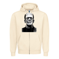 Sandshell Classic Halloween Monster Horror Movie Frankenstein Monster Zipper Hoodie - trangStudio