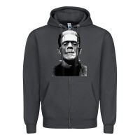 Smoke Classic Halloween Monster Horror Movie Frankenstein Monster Zipper Hoodie - trangStudio