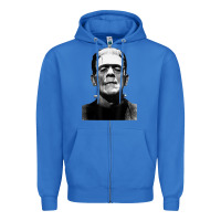 True Royal Classic Halloween Monster Horror Movie Frankenstein Monster Zipper Hoodie - trangStudio