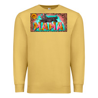 Antique Gold mama with baby bear and leopard license plate Premium Sweatshirt - Artiststas