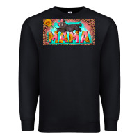Black mama with baby bear and leopard license plate Premium Sweatshirt - Artiststas