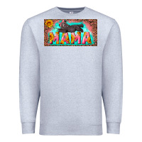 Heather Grey mama with baby bear and leopard license plate Premium Sweatshirt - Artiststas