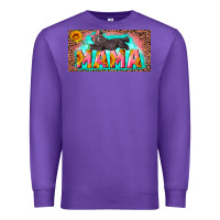 Purple mama with baby bear and leopard license plate Premium Sweatshirt - Artiststas