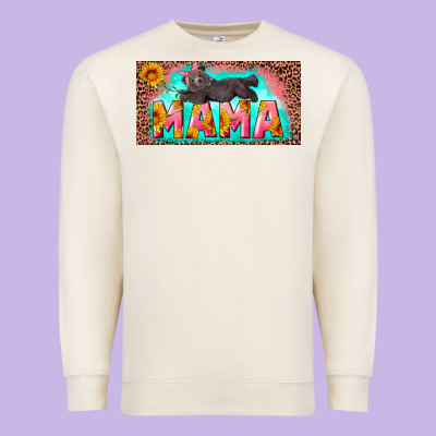 Mama With Baby Bear And Leopard License Plate Premium Sweatshirt Designed By Artiststas