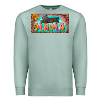 Seafoam mama with baby bear and leopard license plate Premium Sweatshirt - Artiststas