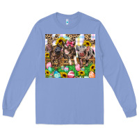 Colony Blue easter farm animals Happy Easter Day Long Sleeve Tee - CowGirlArtShop