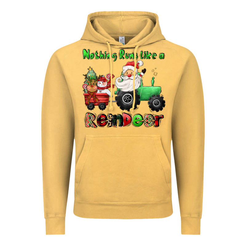 Nothing Runs Like A Reindeer Vintage Hoodie by CowGirlArtShop | Teevron