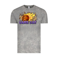 Cloud Rock game day basketball leopard flames fireball Vintage Tee - HowdyJamesFarm