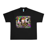 Black mardi gras heifers Urban Heavy Tee - CowGirlArtShop