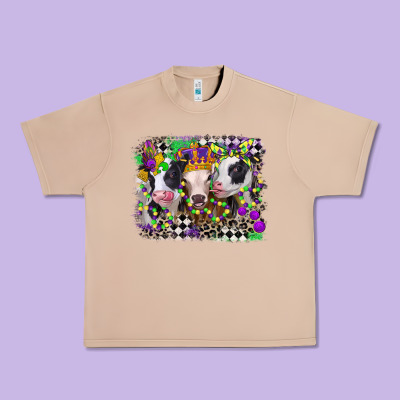 Mardi Gras Heifers Urban Heavy Tee Designed By Cowgirlartshop
